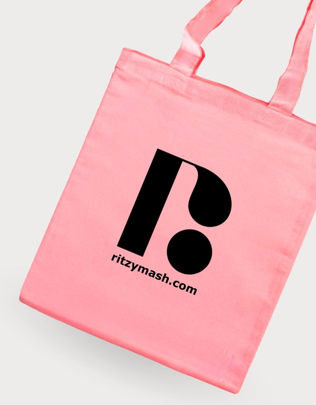 Bolsa de algodón rosada