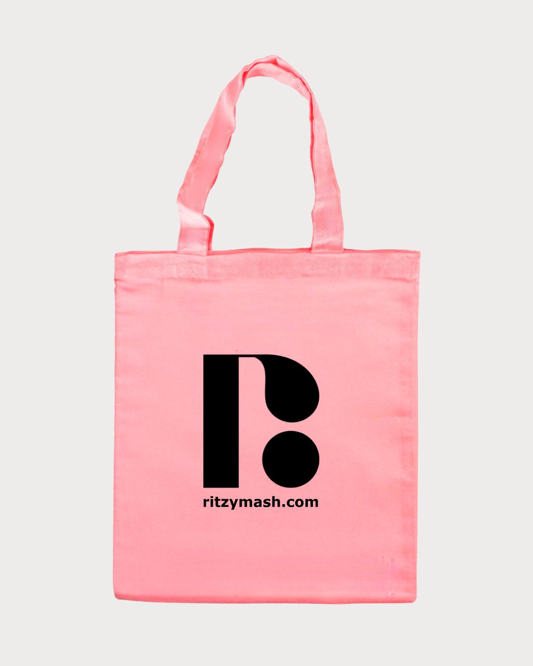 Bolsa de algodón rosada