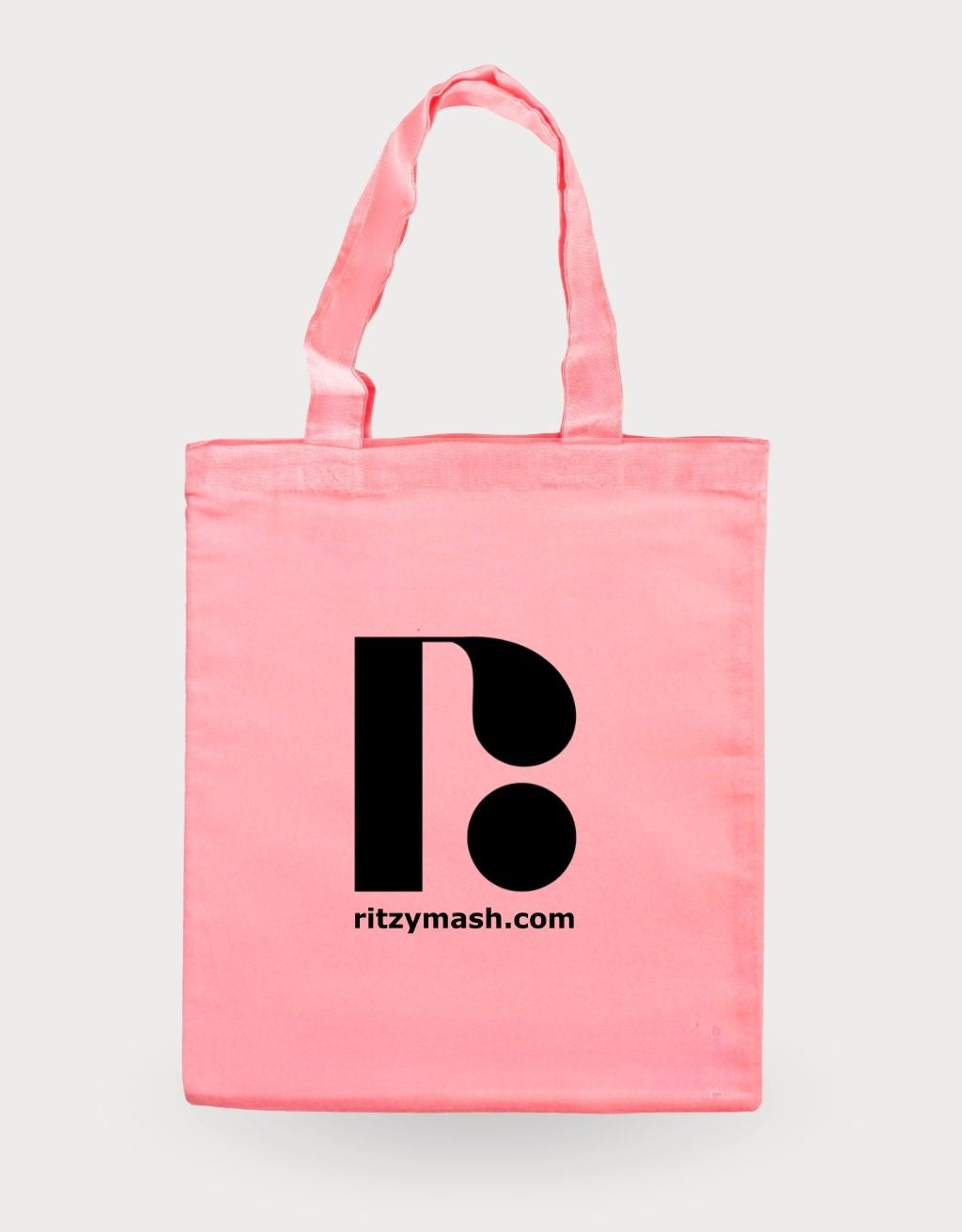 Bolsa de algodón rosada