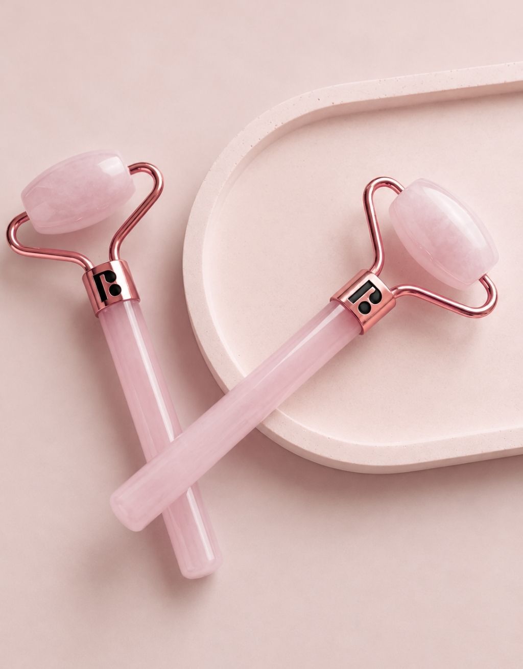 Masajeador Facial de Cuarzo Rosa